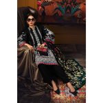 3PC Unstitched Embroidered Khaddar Suit with Digital Printed Khaddar Dupatta K-12015 - Gul Ahmed Ideas Winter Collection