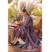 3PC Unstitched Irani Pashmina Dupatta Suit AP 12078 - Gul Ahmed New Collection Winter