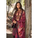 3PC Unstitched Khaddar Embroidered Suit With Poly Viscose Dupatta PVS-12010 - Gul Ahmed New Collection Winter