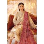 3PC Unstitched Jacquard Embroidered Suit with Paper Cotton Dupatta PRW-22005 | Pre Wedding Collection | Pakistani Wedding Party Dresses | Gul Ahmed