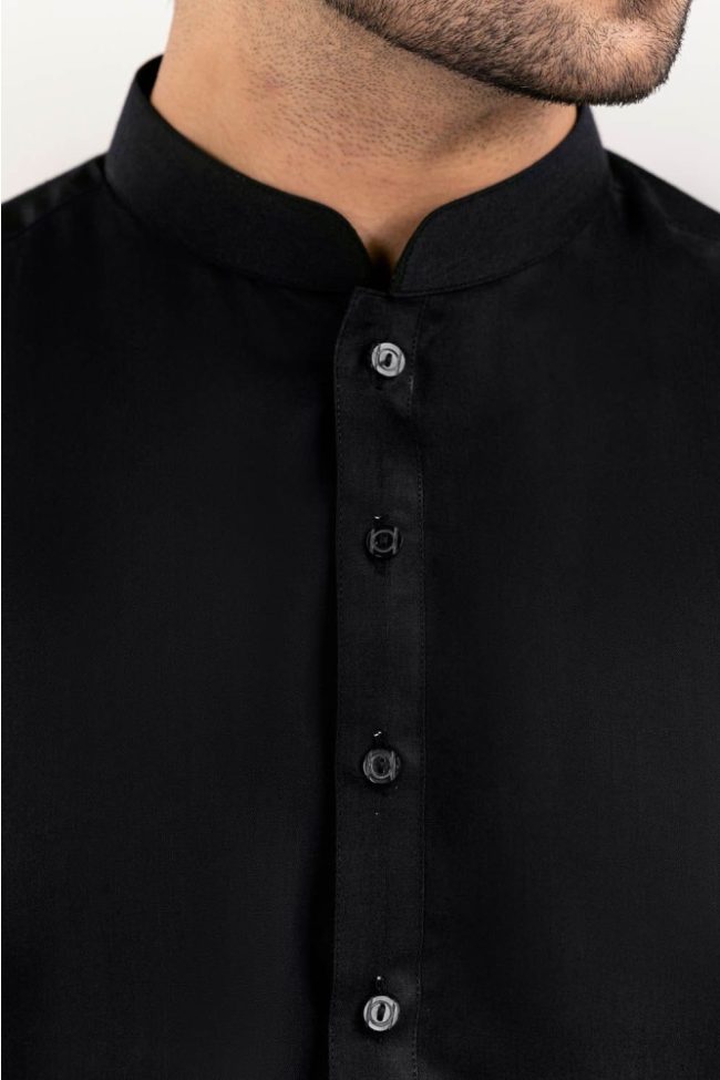 Black Unstitched Fabric GUL 900 Comfort Wear by Gul Ahmed Men's Unstitched Suits