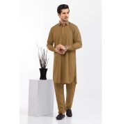 Brown GUL 90 FRESHER-J Unstitched Fabric by Gul Ahmed Gents Suit