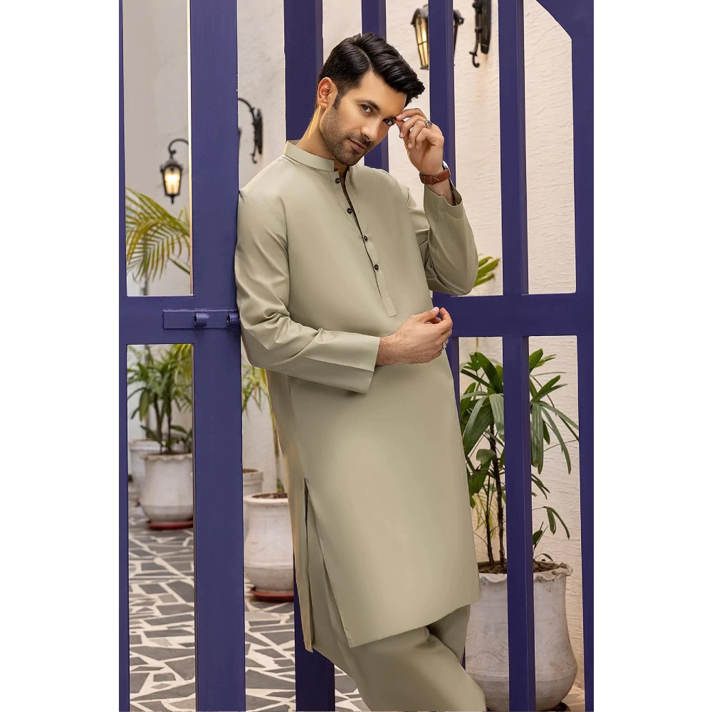 C. Green Unstitched Fabric GUL 900 Comfort Wear by Gul Ahmed Men's Unstitched Suits