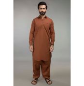 Rust Unstitched Fabric GUL 90000 P-ULTRA SOFT-NS by Gul Ahmed Men's Unstitched Suits
