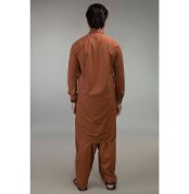Rust Unstitched Fabric GUL 90000 P-ULTRA SOFT-NS by Gul Ahmed Men's Unstitched Suits