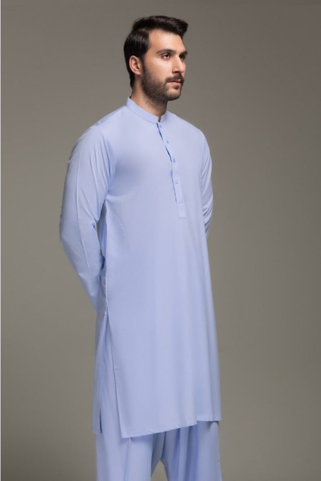 Sky Blue Unstitched Fabric GUL 900 Comfort Wear by Gul Ahmed Men's Unstitched Suits