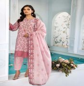 3-Piece Unstitched Florence Collection By Gul Ahmed Printed Lawn Suits CL-22225 A - Summer Lawn Collection 2023