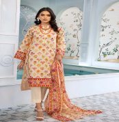 3-Piece Unstitched Florence Collection By Gul Ahmed Printed Lawn Suits CL-22226 A - Summer Lawn Collection 2023