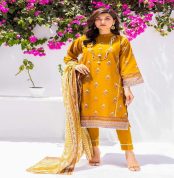 3PC Unstitched Printed Lawn Suit CL-22232 A by GulAhmed Summer Lawn Collection 2023 - Askani Group