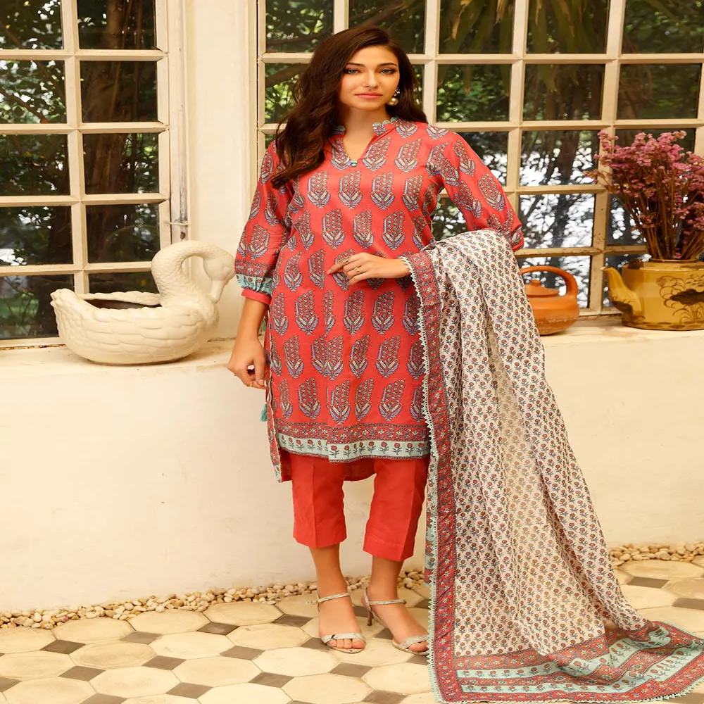 3PC Unstitched Printed Lawn Suit CL-22234 A by GulAhmed Summer Lawn Collection Sale - Askani Group