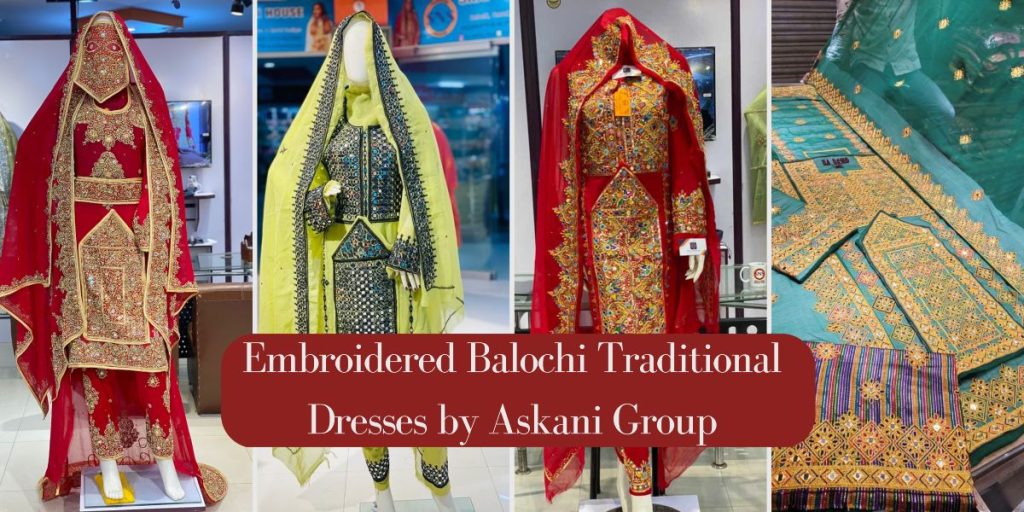Embroidered Balochi Traditional Dresses by Askani Group