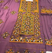 New Balochi Dress 2023 Heavy Embroidered Un-Stitched 3 Piece Suit by Askani Group of Companies-AGC-BTD-W-022