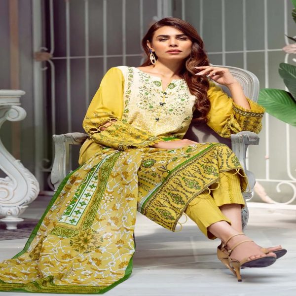 3-Piece Unstitched Florence Collection By Gul Ahmed Ideas Sale 2023 Suit CL-32106 A