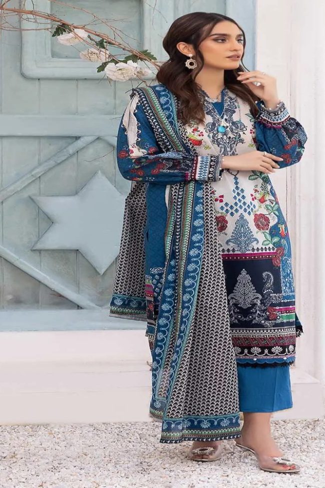 3-Piece Unstitched Florence Collection By Gul Ahmed Ideas Sale 2023 Suit CL-32112
