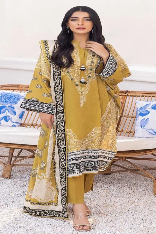 3-Piece Unstitched Florence Collection By Gul Ahmed Ideas Sale 2023 Suit CL-32160 B