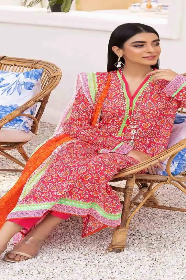 3-Piece Unstitched Florence Collection By Gul Ahmed Ideas Sale 2023 Suit CL-32168 A