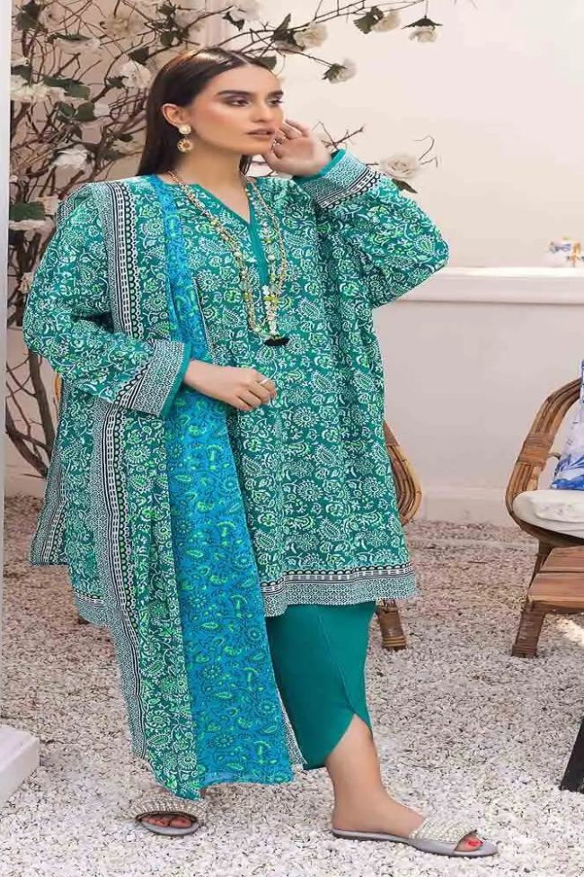 3-Piece Unstitched Florence Collection By Gul Ahmed Ideas Sale 2023 Suit CL-32168 B