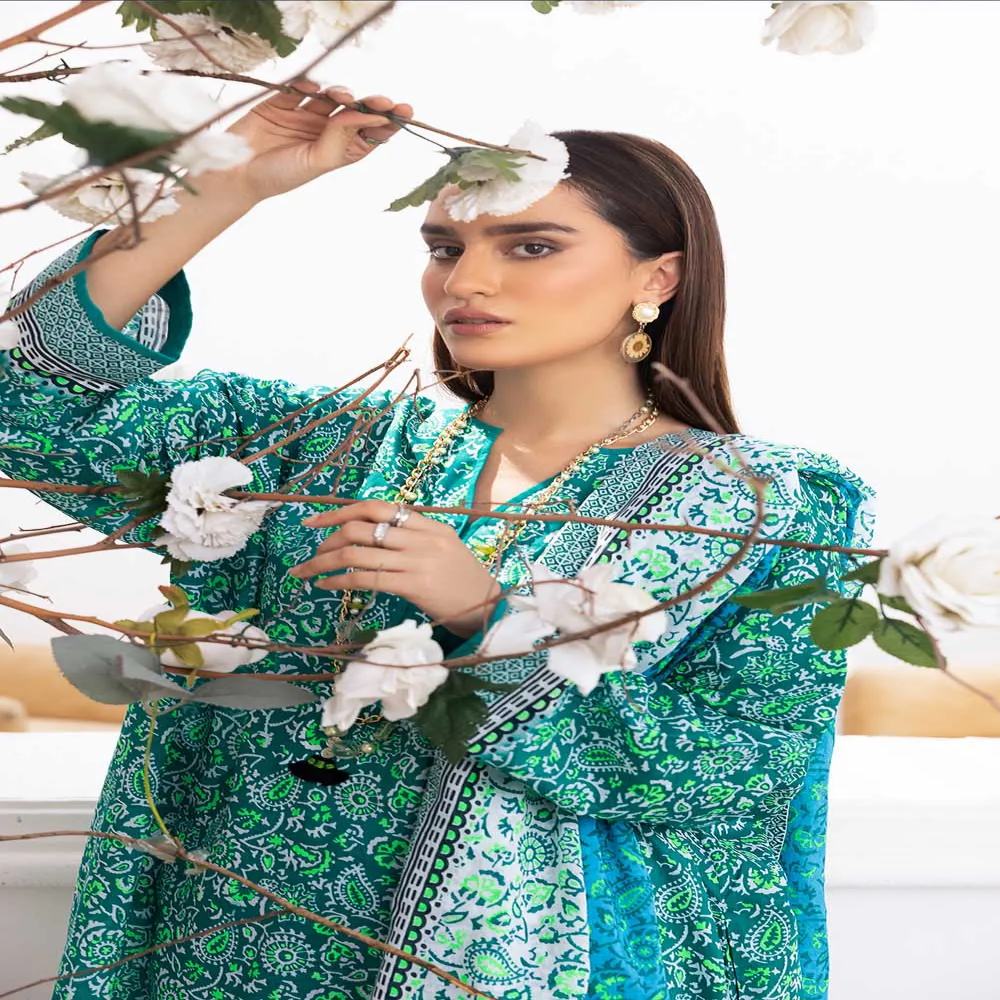 3-Piece Unstitched Florence Collection By Gul Ahmed Ideas Sale 2023 Suit CL-32168 B