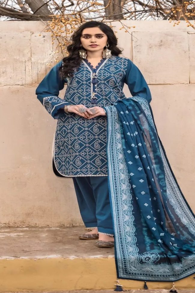3-Piece Unstitched Gul Ahmed Chunri Collection 2023 CL-22149