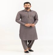 Dark Brown Gul Cartier Unstitched Fabric Blended - Ideas Sale 2023 by Gul Ahmed - 117086