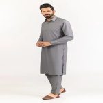 Grey GUL 900 UJALA-G Fabric by Gul Ahmed Men's Unstitched - 141156