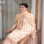 Maham Self Jacquard Embroidered Lawn Edition 3-Piece Unstitched Gulljee Summer Collection - GMAH2301A6