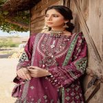 3PC Embroidered Lawn Unstitched Printed Suit With Denting Lawn Dupatta DN-32072 B by Gul Ahmed Embroidered Lawn