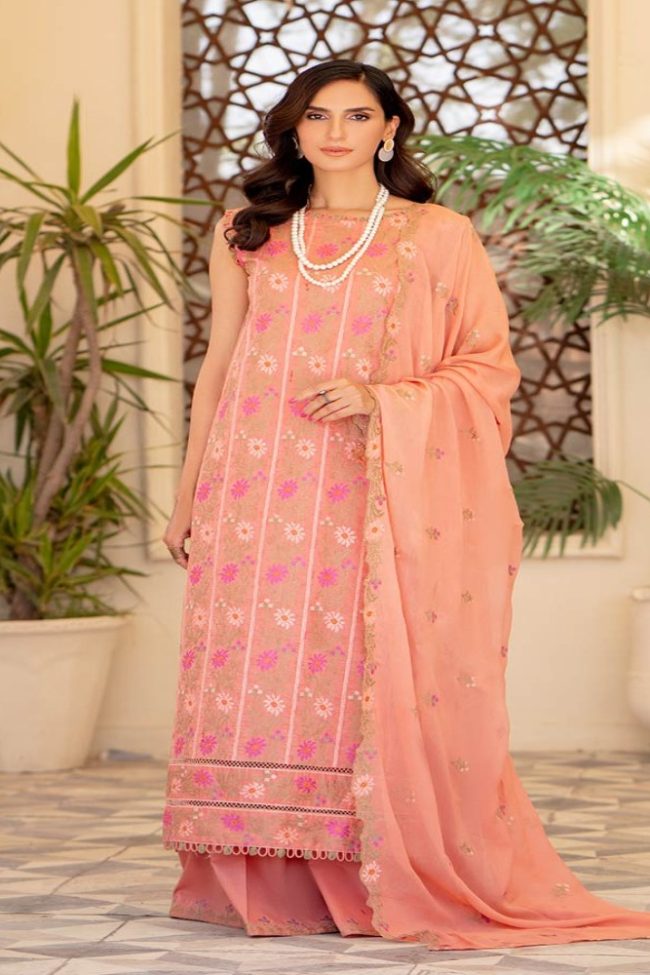 Bella Breez Luxury Unstitched Embroidered Collection - Gulljee Lawn Collection Sale - GBB2303A10