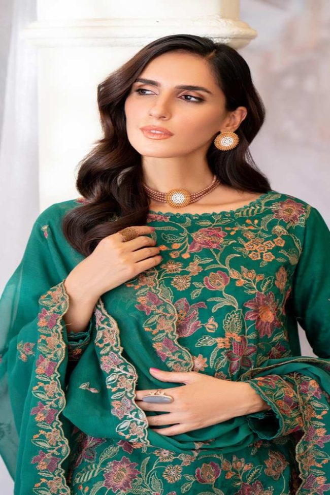 Bella Breez Luxury Unstitched Embroidered Collection - Gulljee Lawn Collection Sale - GBB2303A12