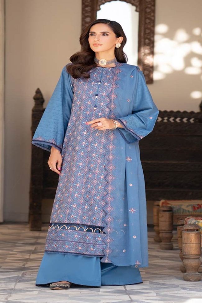 Bella Breez Luxury Unstitched Embroidered Collection - Gulljee Lawn Collection Sale - GBB2303A2