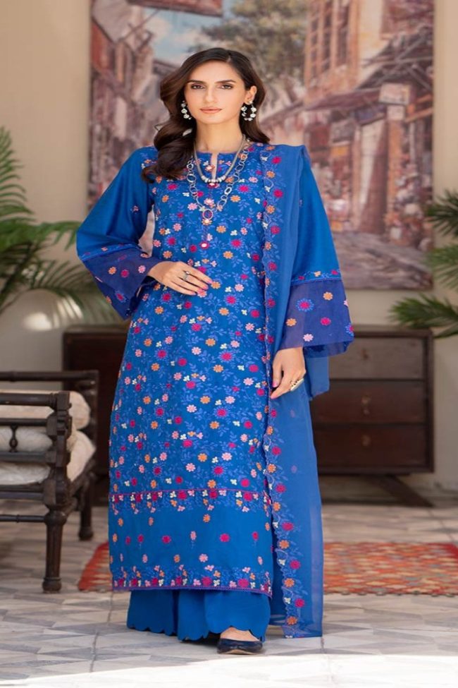 Bella Breez Luxury Unstitched Embroidered Collection - Gulljee Lawn Collection Sale - GBB2303A5