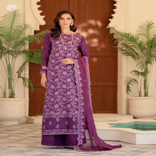 Bella Breez Luxury Unstitched Embroidered Collection - Gulljee Lawn Collection Sale - GBB2303A7