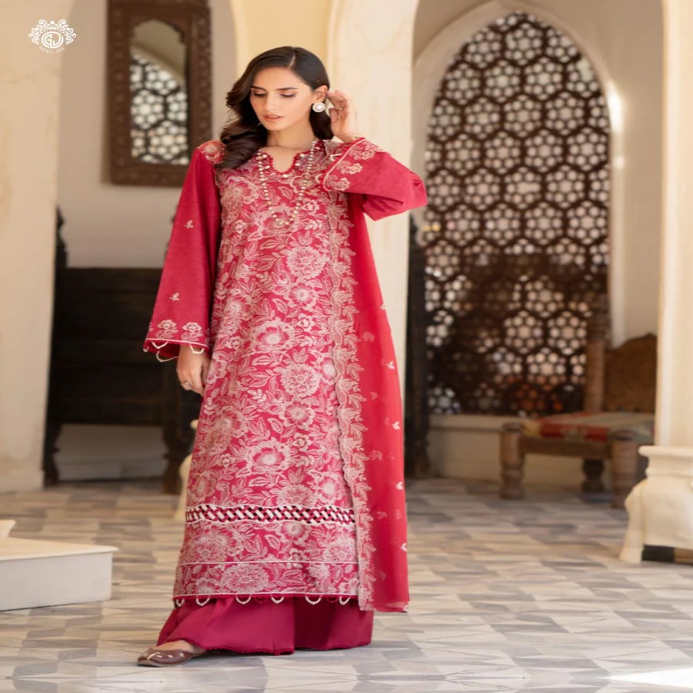 Bella Breez Luxury Unstitched Embroidered Collection - Gulljee Lawn Collection Sale - GBB2303A8