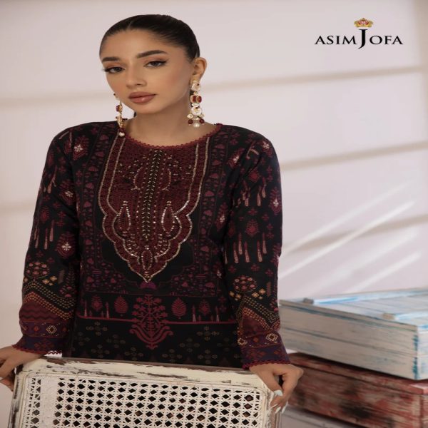 Discover Glamour - 2-Piece Asim Jofa Printed Collection - Fashion Unleashed AJBP-24 - Askani Group