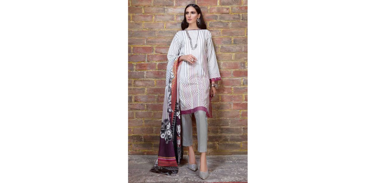 3PC Unstitched Embroidered Khaddar Suit by Gul Ahmed