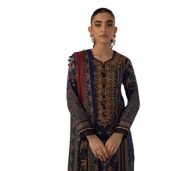 Asim Jofa Printed 3-Piece Unstitched AJBP-13 - Exquisite Pakistani Fashion - Askani Group