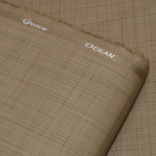 Grace Fabrics International Ocean Brown Wash & Wear - Stylish and Sustainable Clothing for Every Occasion - Askani Grpoup