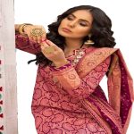Premium Gul Ahmed Print UAE Glitter Printed Lawn 3-Piece Unstitched Suit - CL-32533 A - Elevate Your Style - Askani Group