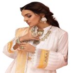 Gul Ahmed Suits for Women Embroidered Lawn 3-Piece Unstitched with Sequins Dupatta FE-32075 - Askani Group