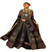 Embrace Elegance: Malika-E-Jahan Unstitched Luxury Organza Suit | Wedding Party Wear Dresses by Faiza Faisal - Askani Group