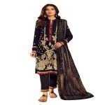 Gul Ahmed Ideas Sale Elegant 3-Piece Unstitched Embroidered Lawn Suit with Printed Zari Stripe Dupatta FE-32076 - Limited Edition - Askani Group
