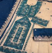 Balochi Dress 2024 Sale Embroidered Chiffon 3-Piece Suit by Askani Group - AGC-BTD-W-042 - Askani Group
