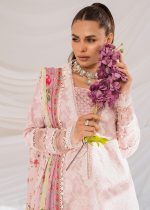 Faiza Faisal Offers 3-Piece Unstitched Printed Embroidered Lawn - Rosy Bloom French Garden - Askani Group