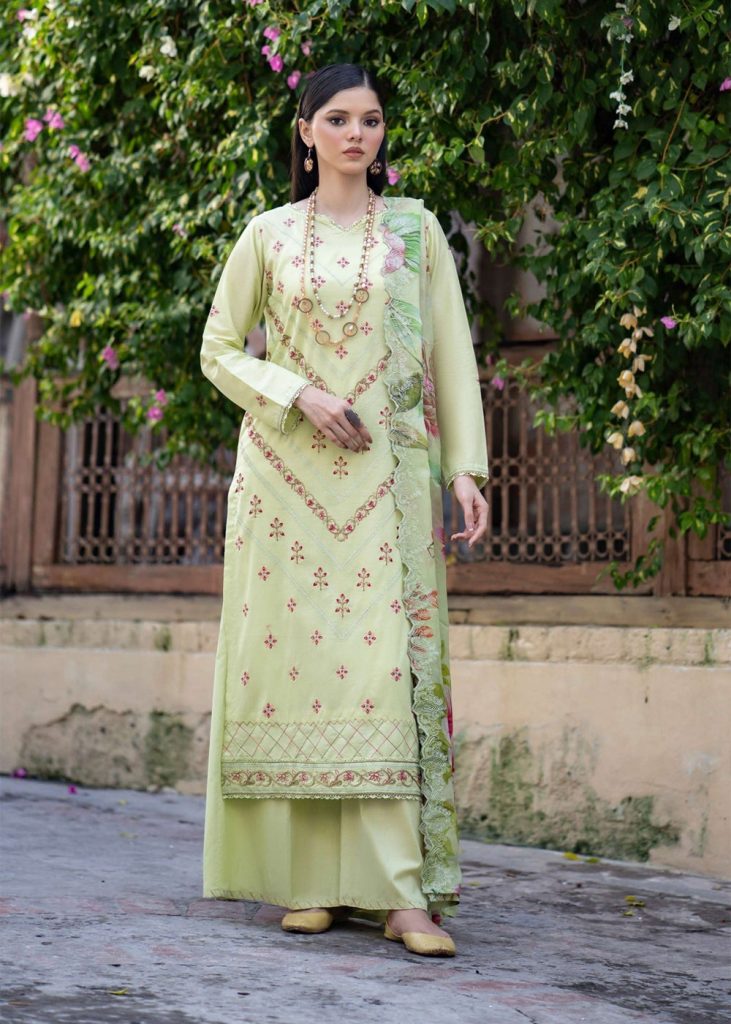 GullJee Lawn Sale Ba Dastoor Luxury Embroidered Lawn - Limited Edition GBD2301A6 - Askani Group