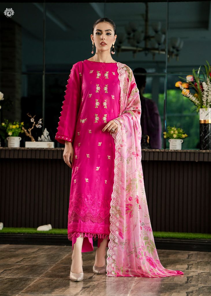 GullJee Lawn Sale - Qala Luxury Embroidered Lawn Collection GQL2301A10 - Askani Group