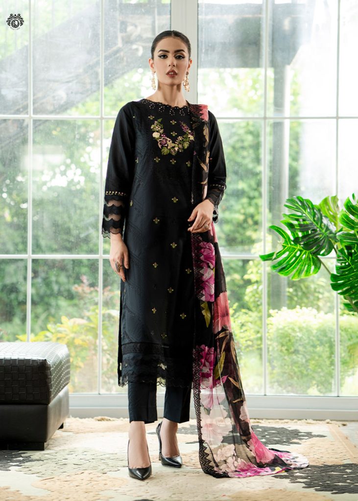 GullJee Lawn Sale - Qala Luxury Embroidered Lawn Collection GQL2301A4 - Askani Group
