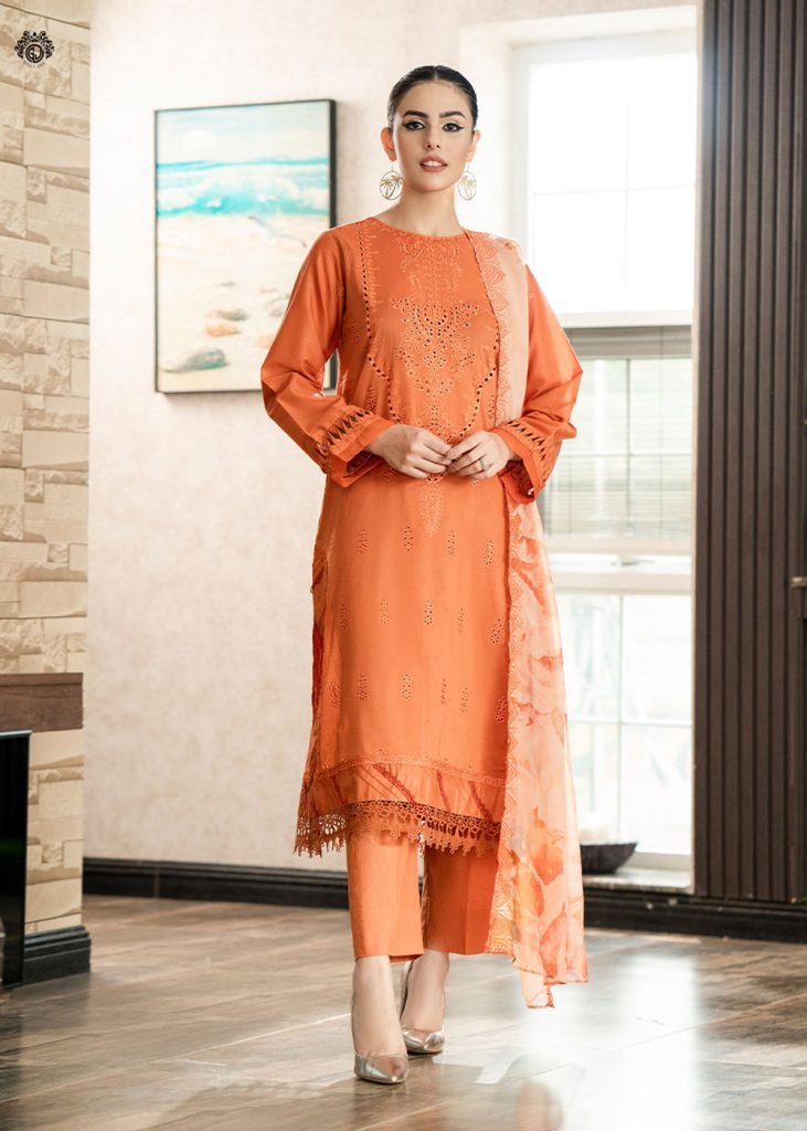 GullJee Lawn Sale - Qala Luxury Embroidered Lawn Collection GQL2301A7 - Askani Group