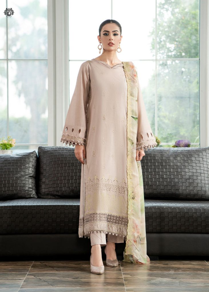 GullJee Lawn Sale - Qala Luxury Embroidered Lawn Collection GQL2301A9 - Askani Group