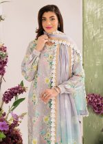 Premium Quality 3-Piece Unstitched Embroidered Printed Lawn Faiza Faisal - Lily French Garden - Askan Group