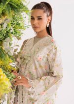 Premium Quality 3-Piece Unstitched Printed Embroidered Lawn by Faiza Faisal - Bria French Garden - Askani Group